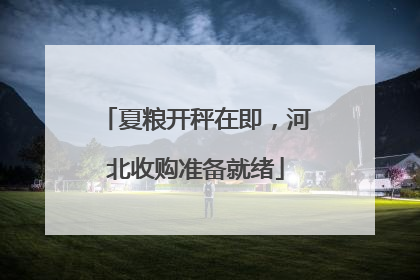 夏粮开秤在即，河北收购准备就绪