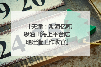 天津：渤海亿吨级油田海上平台陆地建造工作收官