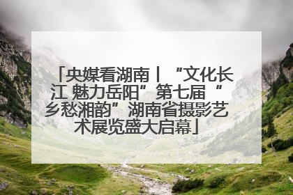 央媒看湖南丨“文化长江 魅力岳阳”第七届“乡愁湘韵”湖南省摄影艺术展览盛大启幕