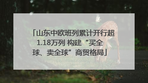 山东中欧班列累计开行超1.18万列 构建“买全球、卖全球”商贸格局