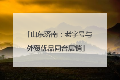 山东济南：老字号与外贸优品同台展销