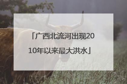 广西北流河出现2010年以来最大洪水