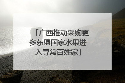 广西推动采购更多东盟国家水果进入寻常百姓家