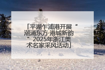 平湖乍浦港开展“潮涌东方·港城新韵”2025年浙江美术名家采风活动