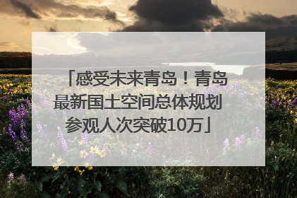 感受未来青岛！青岛最新国土空间总体规划参观人次突破10万