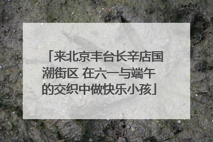 来北京丰台长辛店国潮街区 在六一与端午的交织中做快乐小孩