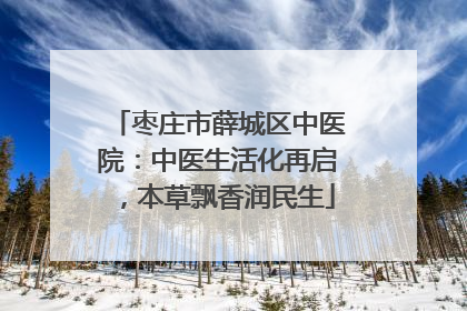 枣庄市薛城区中医院：中医生活化再启，本草飘香润民生