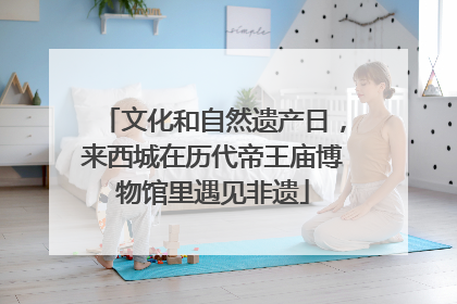 文化和自然遗产日，来西城在历代帝王庙博物馆里遇见非遗