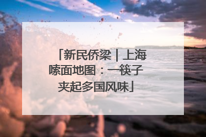 新民侨梁｜上海嗦面地图：一筷子夹起多国风味