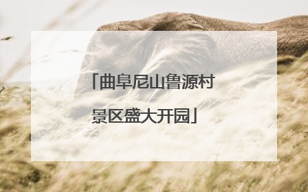 曲阜尼山鲁源村景区盛大开园