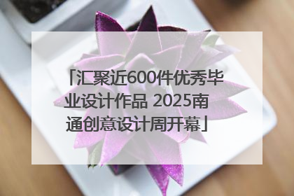 汇聚近600件优秀毕业设计作品 2025南通创意设计周开幕