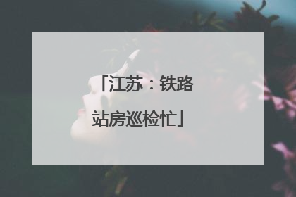 江苏：铁路站房巡检忙
