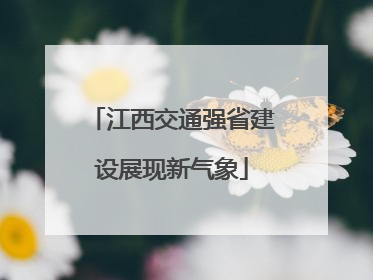江西交通强省建设展现新气象