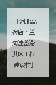 河北高碑店：兰沟洼蓄滞洪区工程建设忙