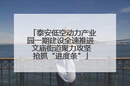 泰安低空动力产业园一期建设全速推进 文庙街道聚力攻坚抢抓“进度条”