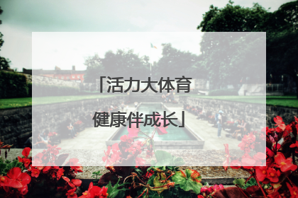 活力大体育 健康伴成长