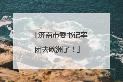 济南市委书记率团去欧洲了！
