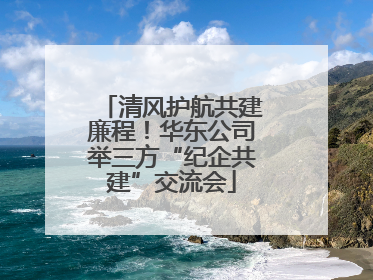 清风护航共建廉程！华东公司举三方“纪企共建”交流会