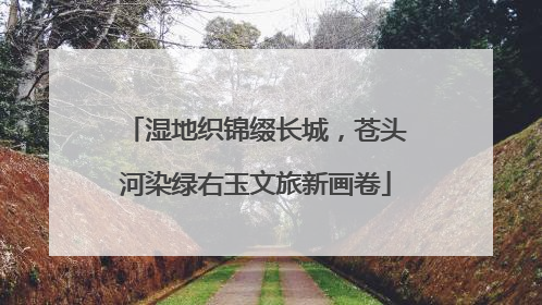 湿地织锦缀长城，苍头河染绿右玉文旅新画卷
