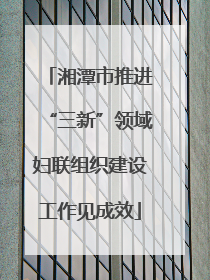 湘潭市推进“三新”领域妇联组织建设工作见成效