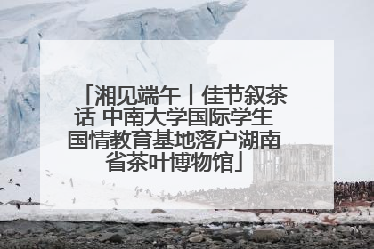 湘见端午丨佳节叙茶话 中南大学国际学生国情教育基地落户湖南省茶叶博物馆