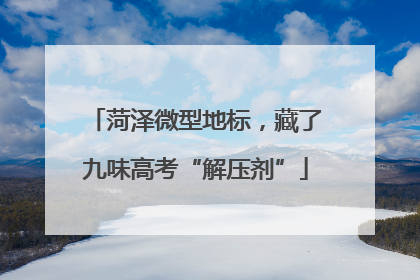 菏泽微型地标，藏了九味高考“解压剂”