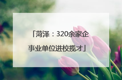 菏泽：320余家企事业单位进校揽才