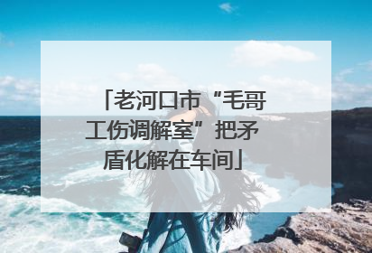 老河口市“毛哥工伤调解室”把矛盾化解在车间
