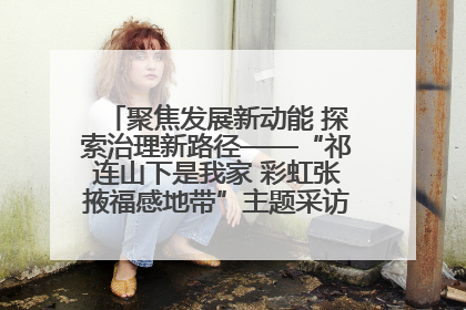 聚焦发展新动能 探索治理新路径——“祁连山下是我家 彩虹张掖福感地带”主题采访活动走进山丹
