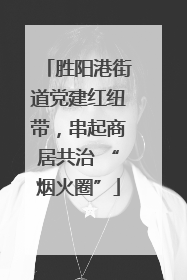 胜阳港街道党建红纽带，串起商居共治 “烟火圈”