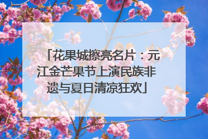 花果城擦亮名片：元江金芒果节上演民族非遗与夏日清凉狂欢