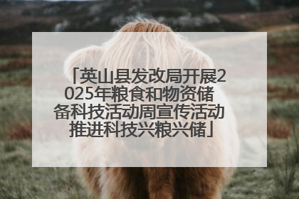 英山县发改局开展2025年粮食和物资储备科技活动周宣传活动 推进科技兴粮兴储