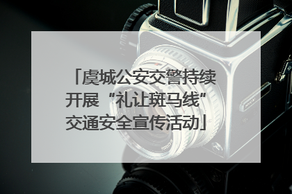 虞城公安交警持续开展“礼让斑马线”交通安全宣传活动