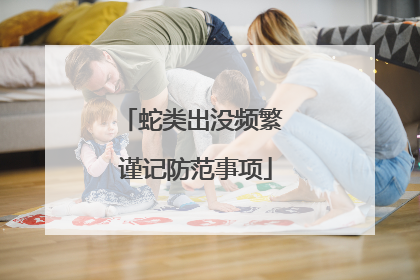 蛇类出没频繁 谨记防范事项