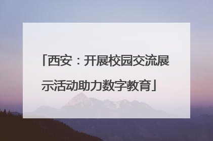 西安：开展校园交流展示活动助力数字教育
