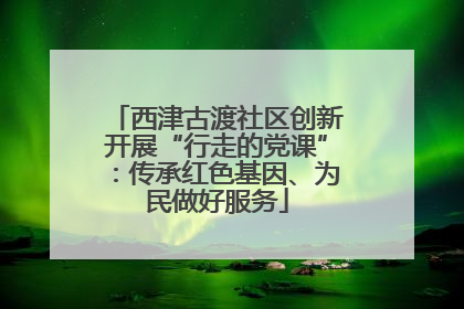 西津古渡社区创新开展“行走的党课”：传承红色基因、为民做好服务