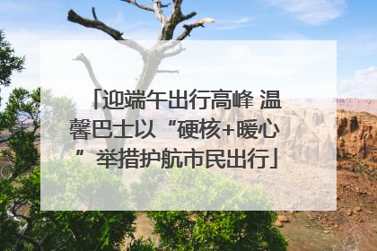 迎端午出行高峰 温馨巴士以“硬核+暖心”举措护航市民出行