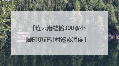 连云港赣榆300双小脚印见证驻村巡察温度