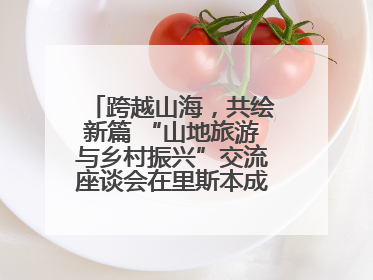 跨越山海，共绘新篇 “山地旅游与乡村振兴”交流座谈会在里斯本成功举办
