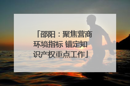 邵阳：聚焦营商环境指标 锚定知识产权重点工作
