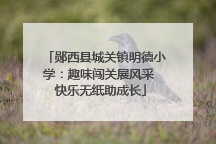 郧西县城关镇明德小学：趣味闯关展风采 快乐无纸助成长