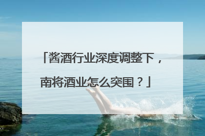 酱酒行业深度调整下，南将酒业怎么突围？
