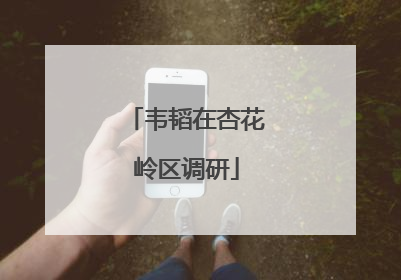 韦韬在杏花岭区调研