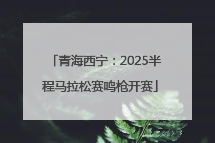 青海西宁：2025半程马拉松赛鸣枪开赛