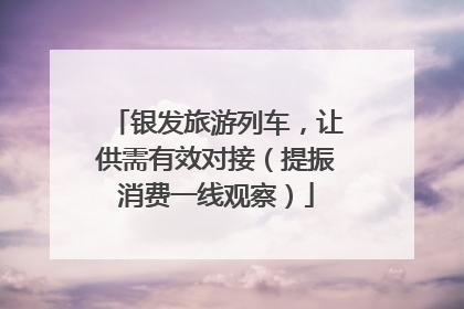 银发旅游列车，让供需有效对接（提振消费一线观察）