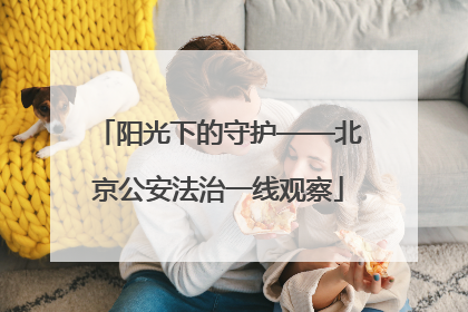 阳光下的守护——北京公安法治一线观察
