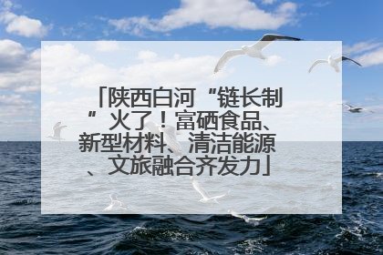 陕西白河“链长制”火了！富硒食品、新型材料、清洁能源、文旅融合齐发力