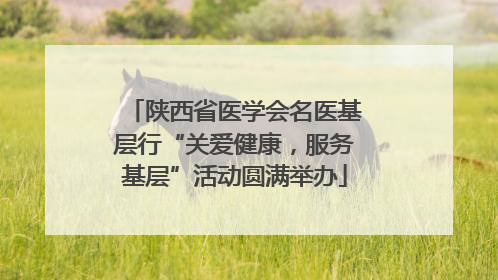 陕西省医学会名医基层行“关爱健康，服务基层”活动圆满举办