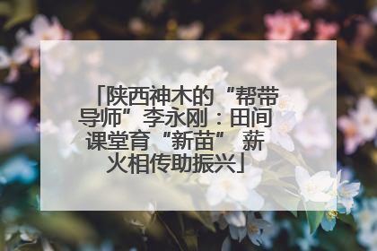 陕西神木的“帮带导师”李永刚：田间课堂育“新苗” 薪火相传助振兴