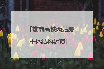 雄商高铁两站房主体结构封顶